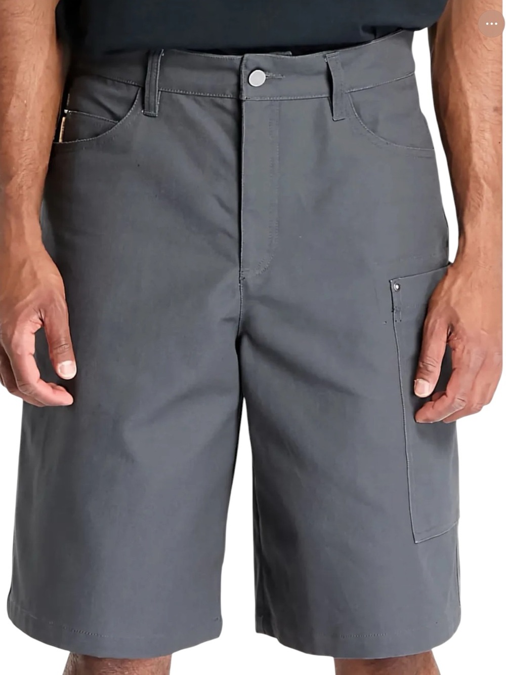 NIKE Life Mens Cargo Shorts Size 36 Dark Gray Loose Fit